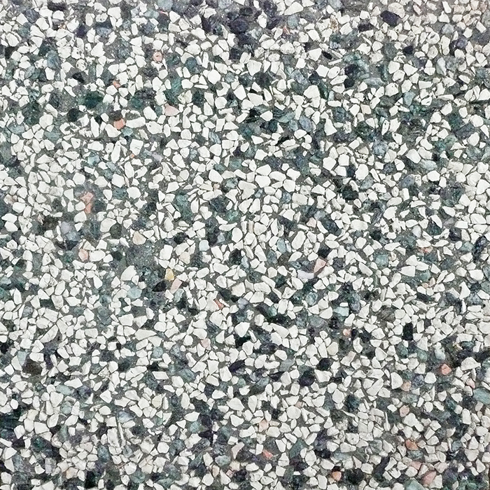 Bianco e verde - Granigliato lavato