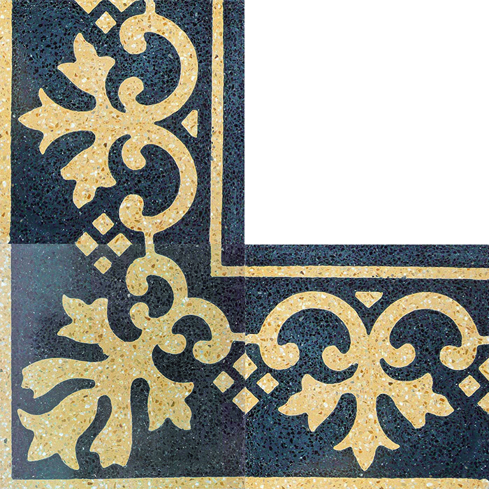 Angolo decoro bordatura giglio pavimenti interni - Sam pavimenti