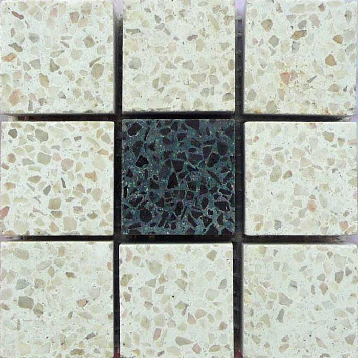 Mosaico su rete tessere 2,5x2,5 decori pavimenti interni - Sam pavimenti